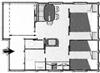 Plan de l'aménagement du chalet