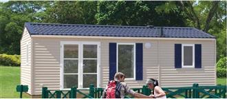 Mobile home cuisine ouverte sur terrasse